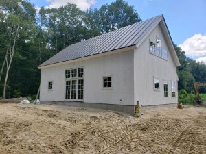 Larger transom windows over patio door